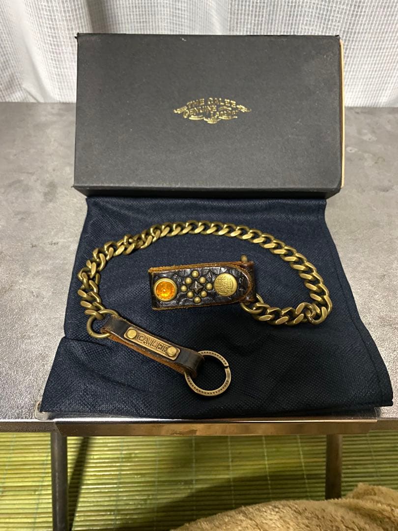 calee キャリー ウォレットチェーン 真鍮 喜平 箱付属品完品