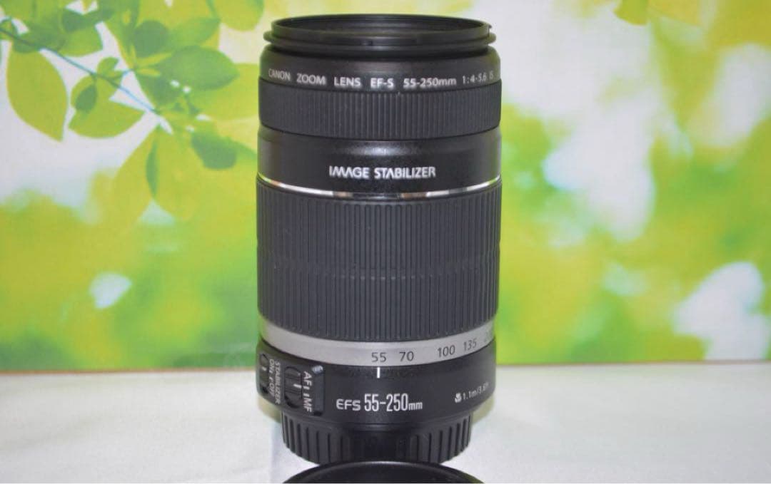 美品　キャノン Canon EF-S 55-250mm IS☆お手軽望遠