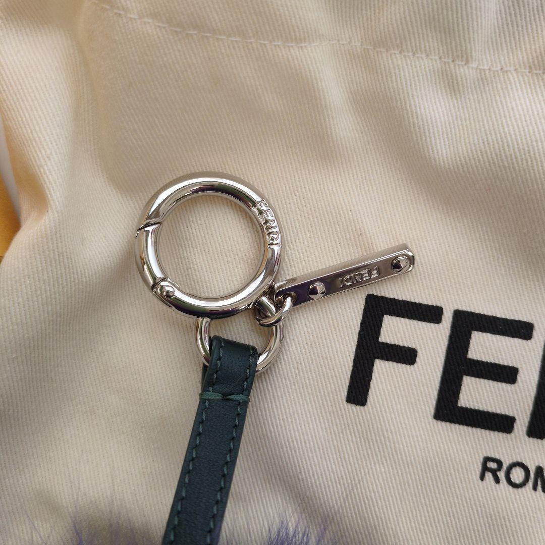 美品FENDI ポンポンチャーム ファー　バックチャーム　マルチカラー