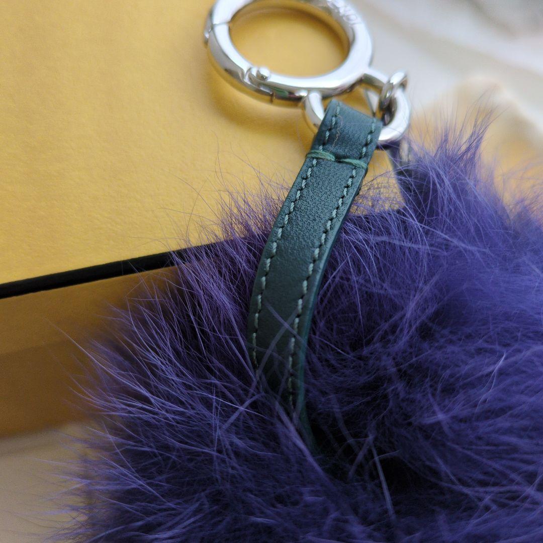 美品FENDI ポンポンチャーム ファー　バックチャーム　マルチカラー