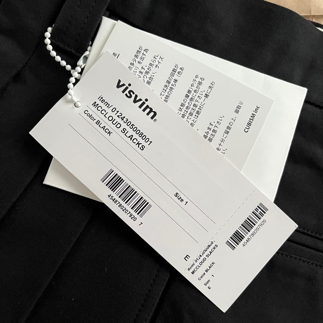 パンツ visvim MCCLOUD SLACKS BLACK