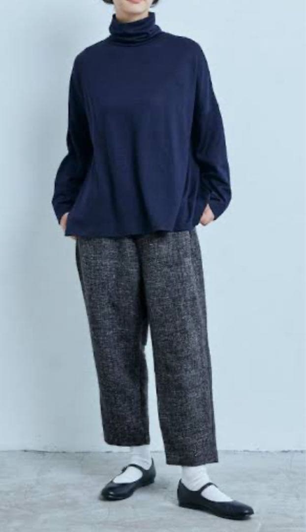 【19,800円】中川政七商店　ウール麻ツイードのゆったりパンツ