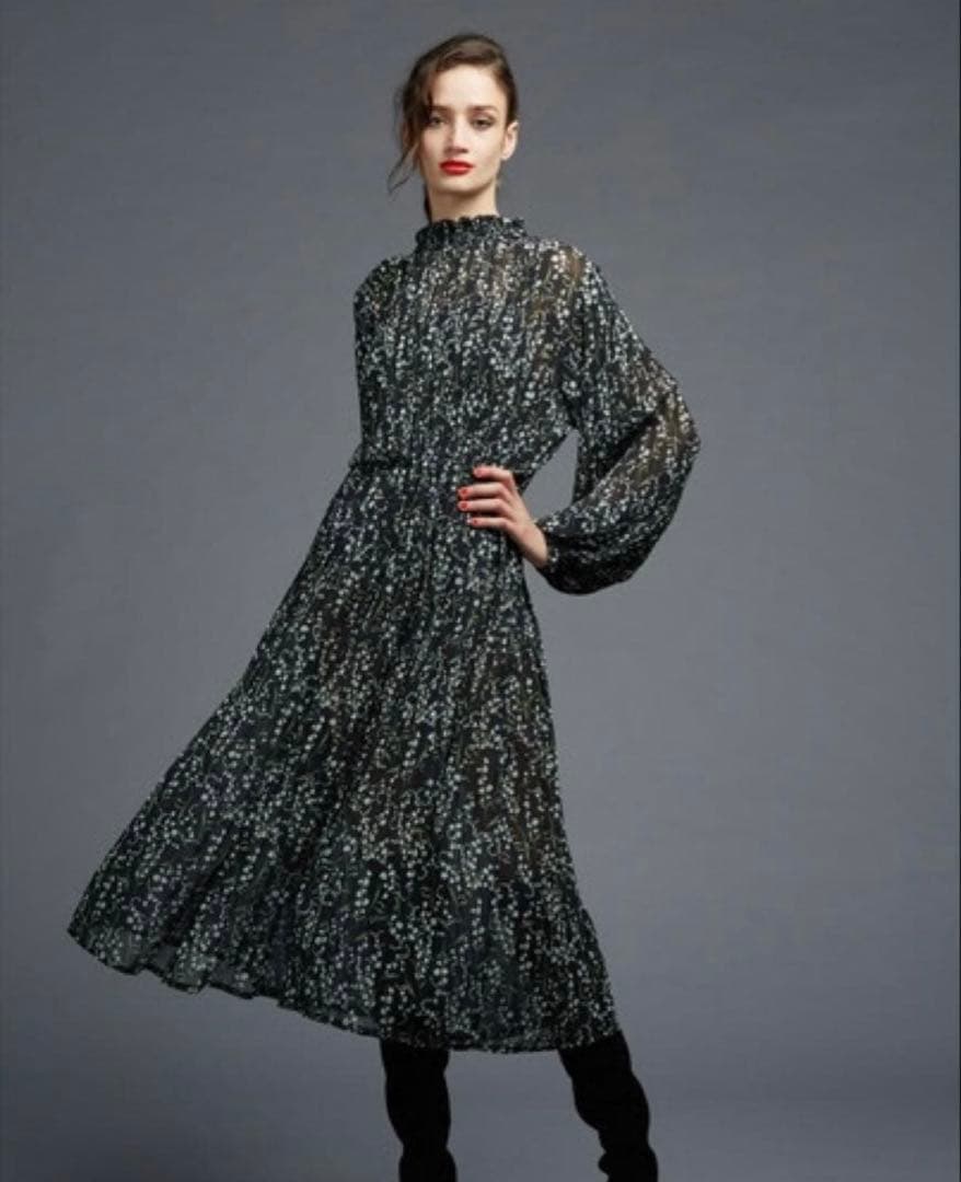 田中みな実さん着用 Sov. ソブ lily bell シフォンワンピース