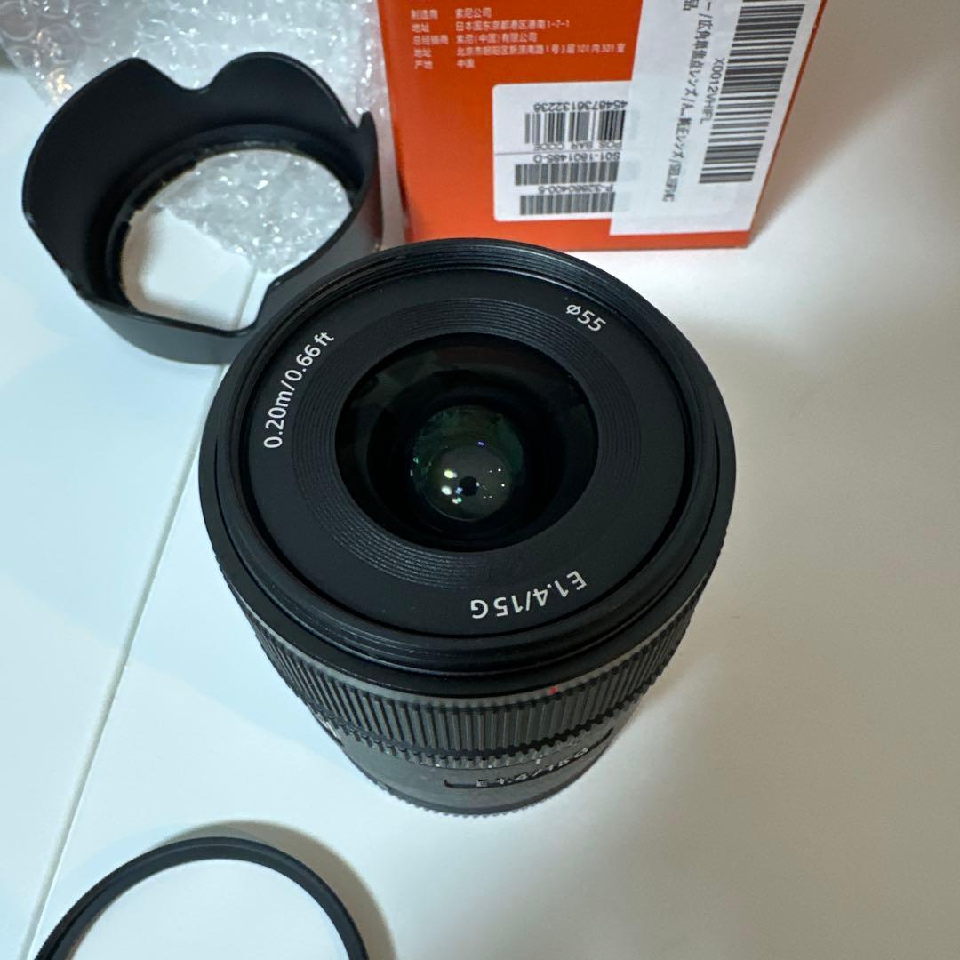 [美品]SONY SEL15F14G 15mm F1.4 G 交換レンズ