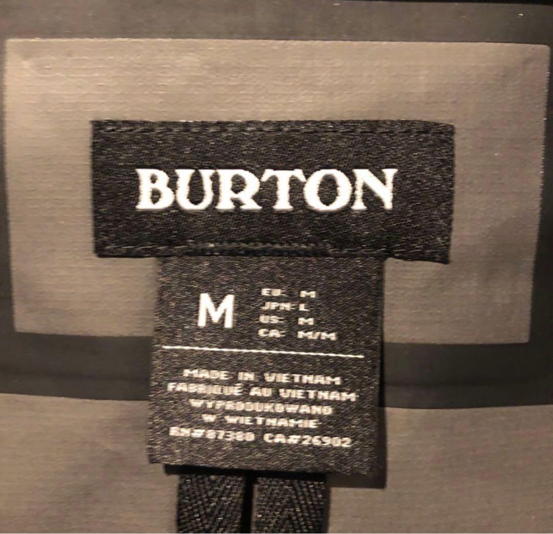 バートン　ゴアテックス　パックライトジャケット　USサイズM 極美品