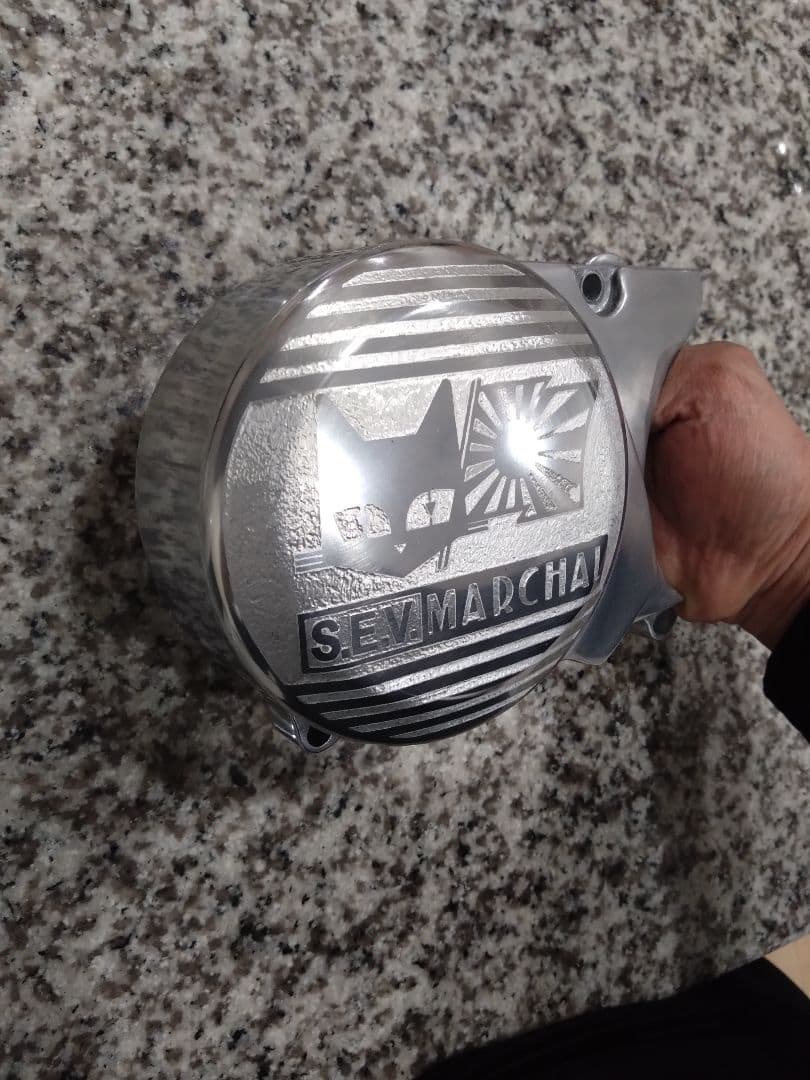 【クワ】モンキー　シャリー等　太足　ワイド　ジェネレーターカバー　彫り込み