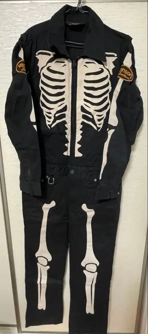 vanson スケルトンデザイン オーバーオール Mサイズ　つなぎ