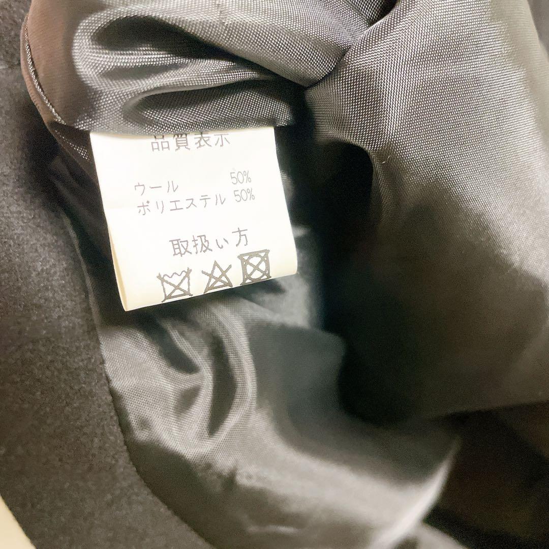 未使用　タグ付き　eLLa エラ　ウール　コクーン　ジレ　ベスト　ブラック