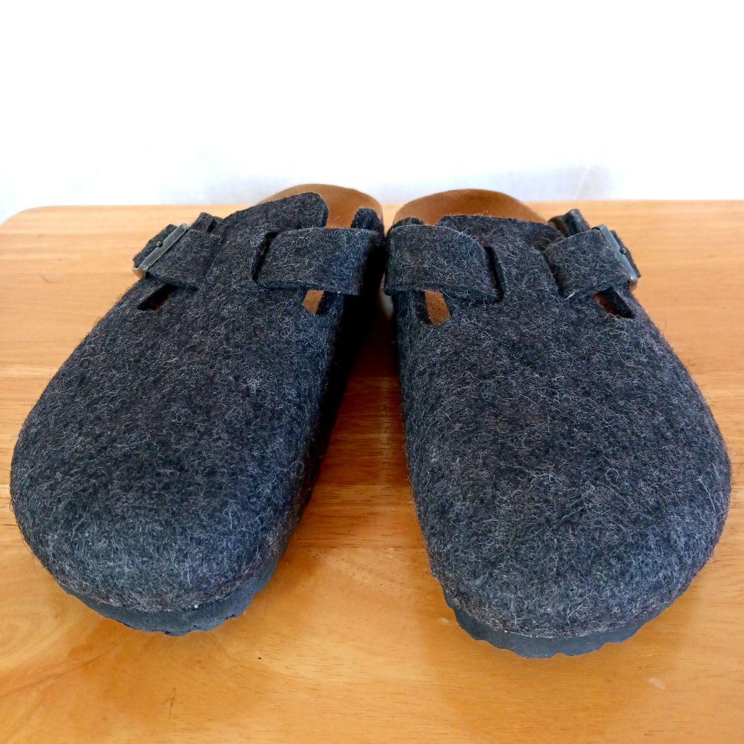 極美品◆ビルケンシュトック　ボストン　フェルト　38　BIRKENSTOCK
