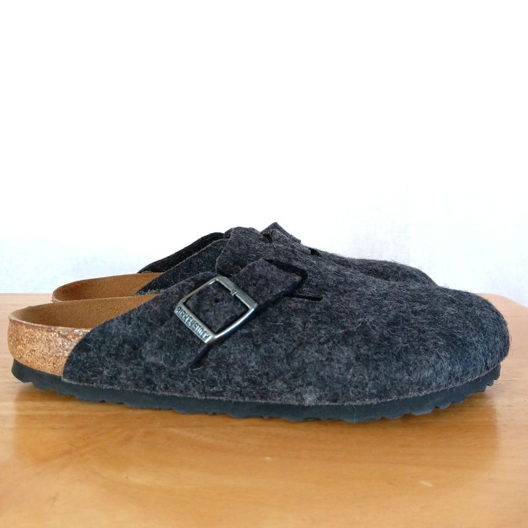 極美品◆ビルケンシュトック　ボストン　フェルト　38　BIRKENSTOCK