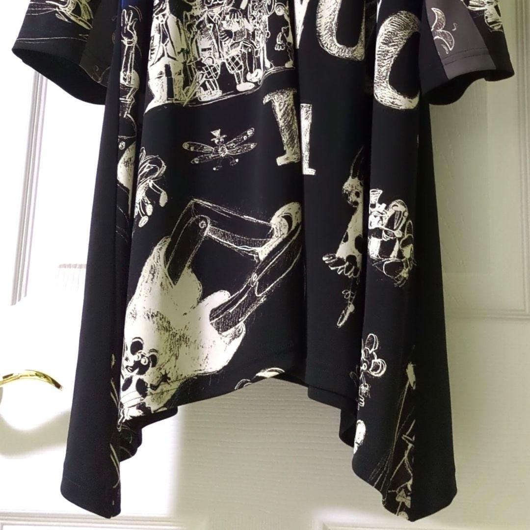 【専用】TOKUKO 1er VOL　前開きチュニック　ピノキオ　濃紺✕青ドット