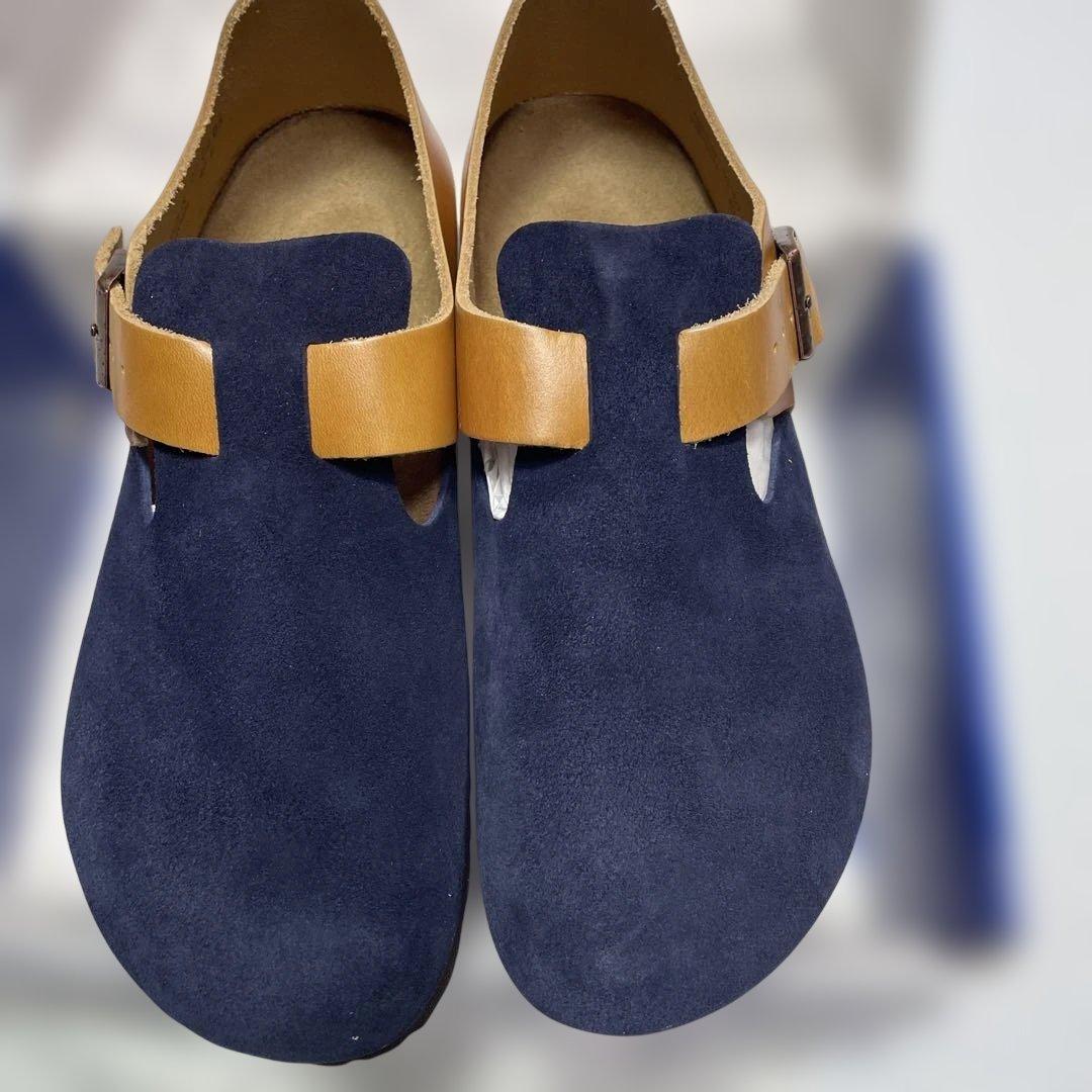 BIRKENSTOCK London 40 NAVY/COGNAC 未使用