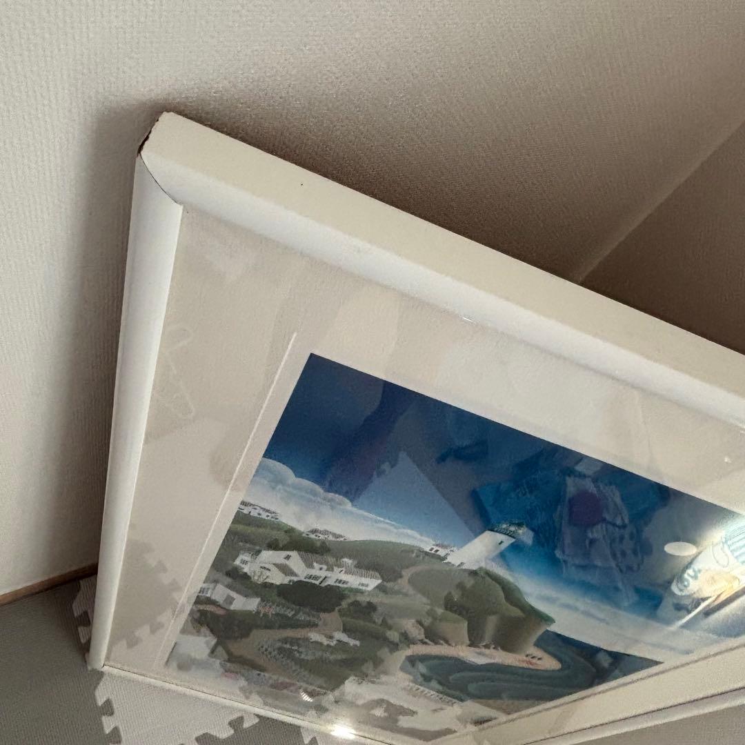 トーマス・マックナイト　ナンタケットの灯台 額入りポスター　アート　ヴィンテージ