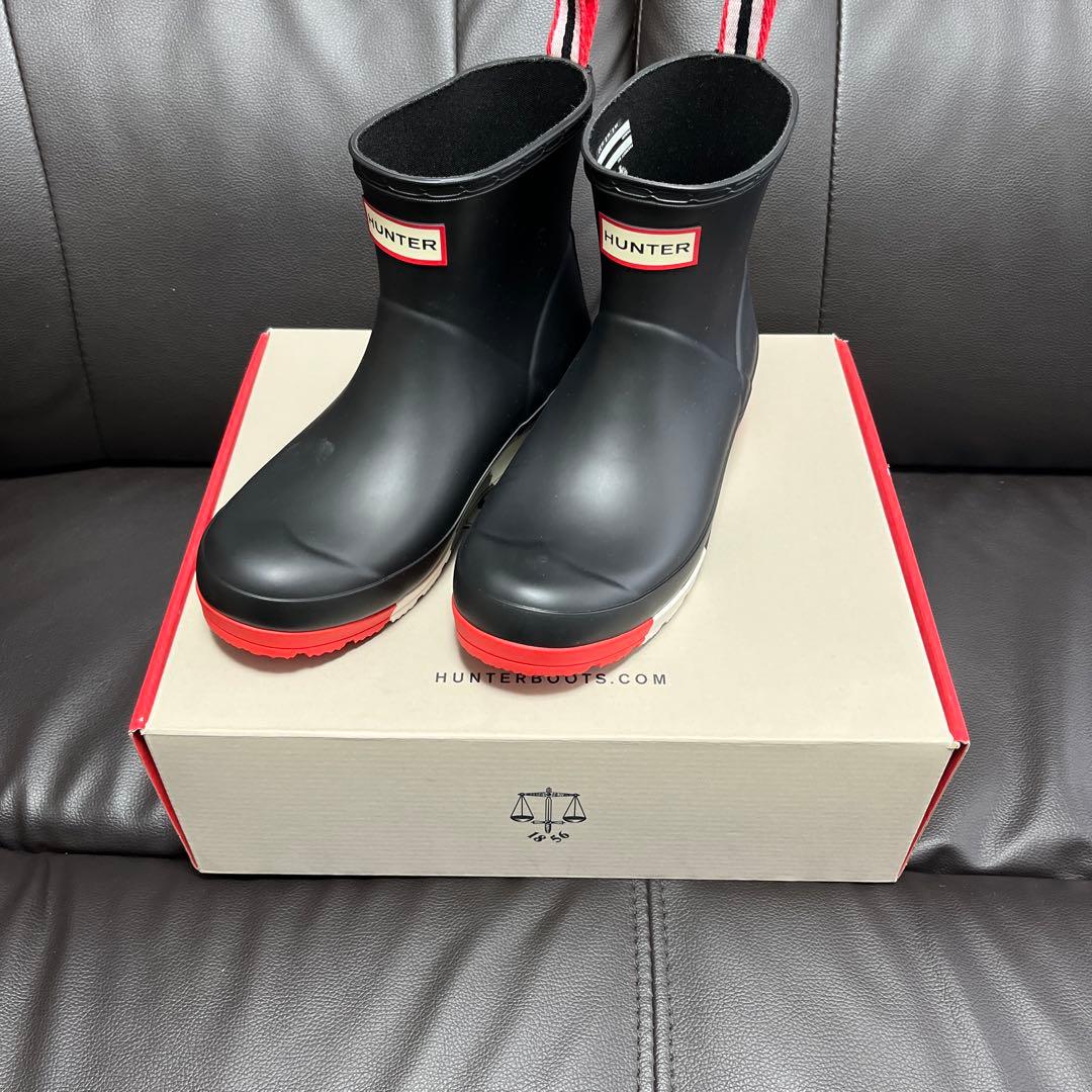 新品　ハンター　HUNTER ブーツ　長靴　黒