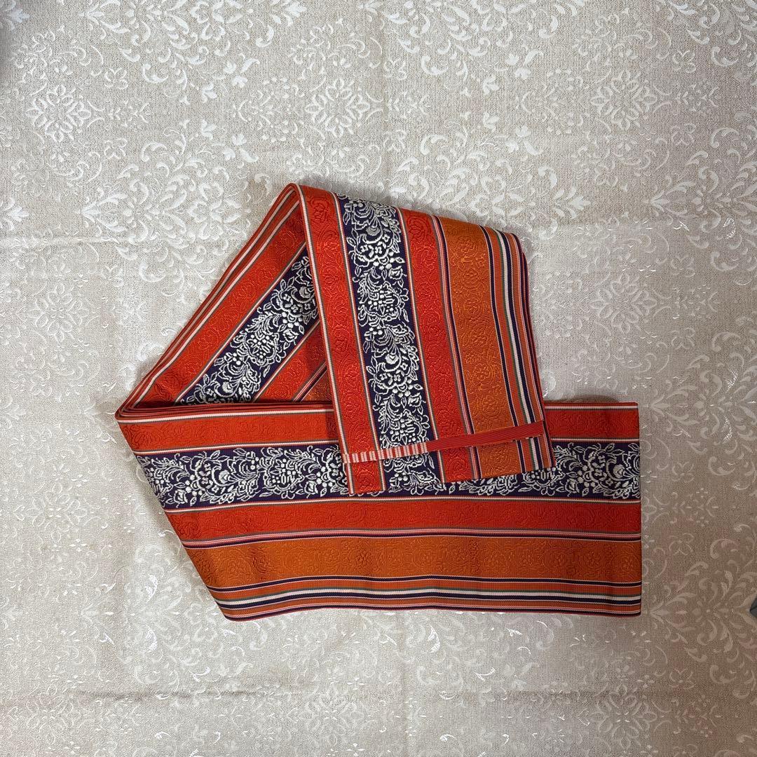 有松絞り　レディース　ゆかた　裄64身丈156 高級博多半巾帯セット