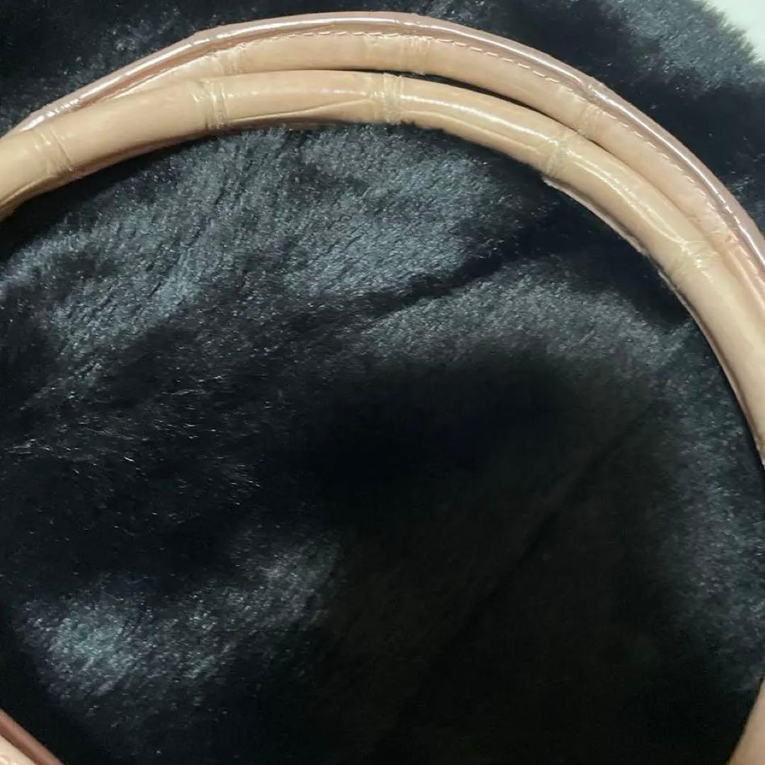 〖JRA認定品〗クロコ ハンドバッグ