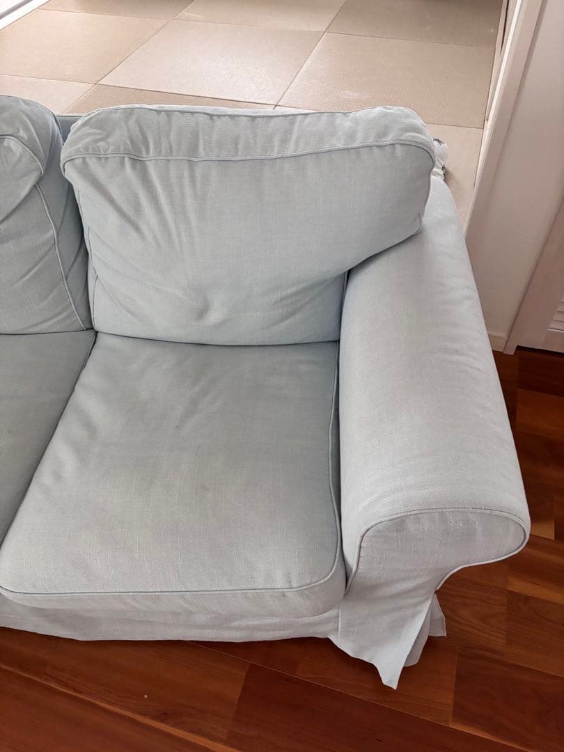 みちお様　IKEA エークトルプ ブルー 3人掛けソファ