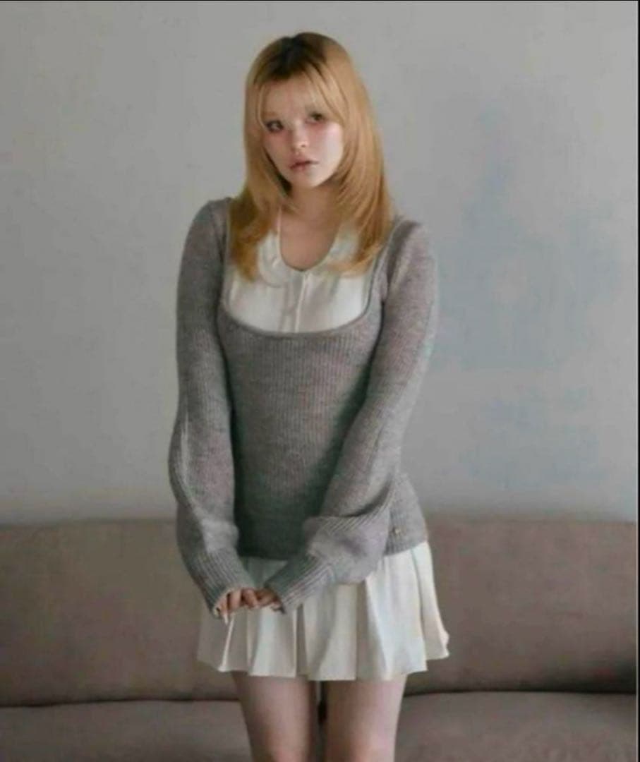 ワンピース andmary Demi layerd mini dress