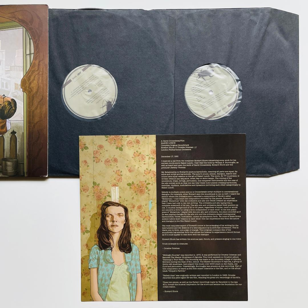 稀少限定 2LP レコード 裸のランチ Naked Lunch サウンドトラック