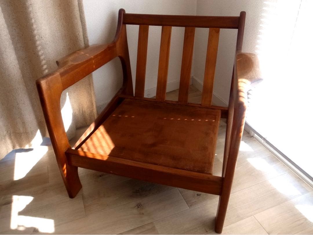 北欧 ヴィンテージ ソファ 本革 レザー チーク