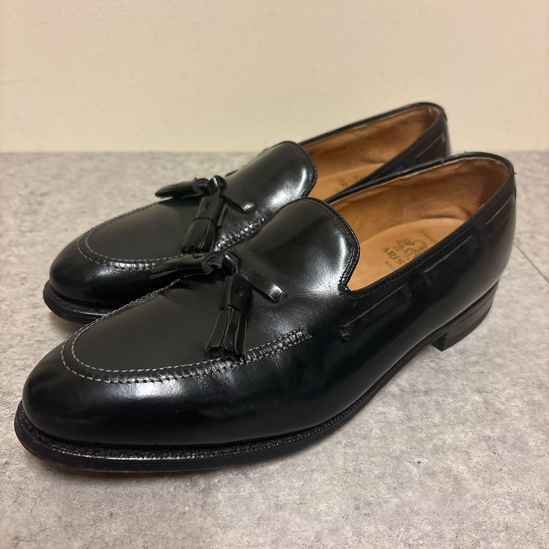 美品 JOHNSTON & MURPHY タッセルローファー 革靴 9 ブラック