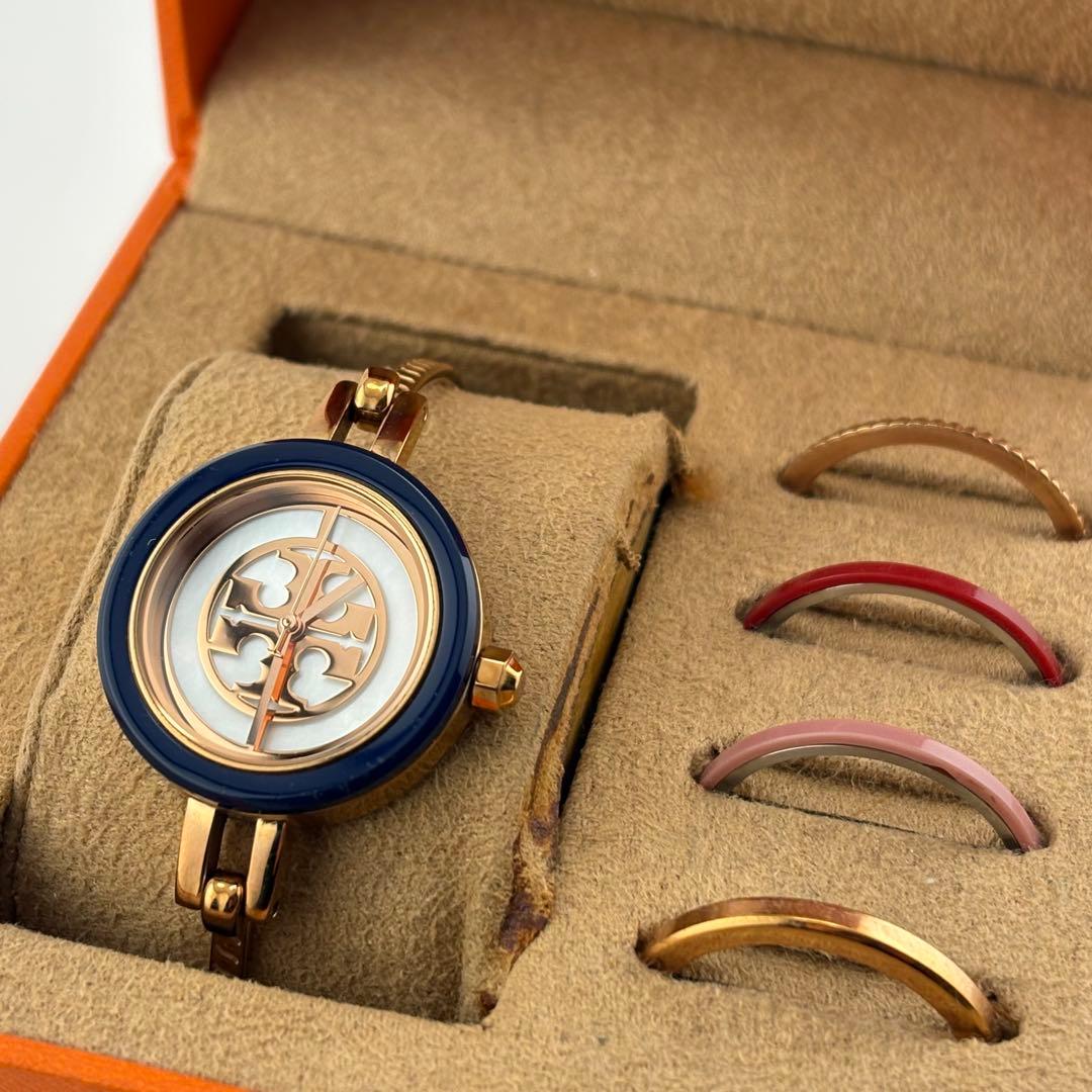 【極美品】トリーバーチ　チェンジベゼル　クォーツ　箱付　希少