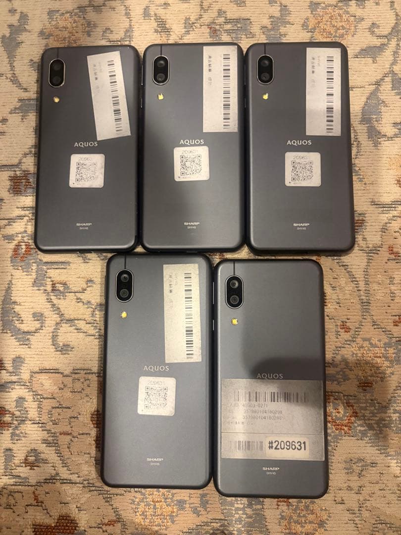 【AQUOS】★5台まとめ売り★中古／AQUOS sense3