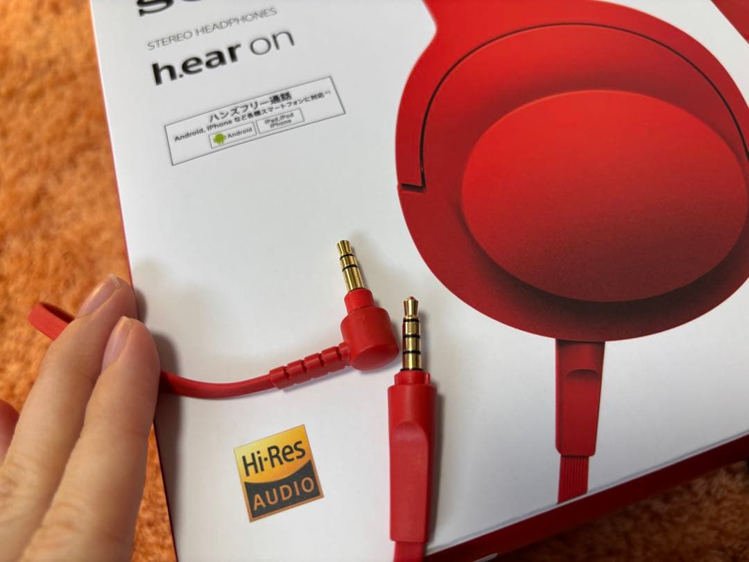 新品未使用品　SONY MDR-100A h.ear onオレンジ ヘッドフォン