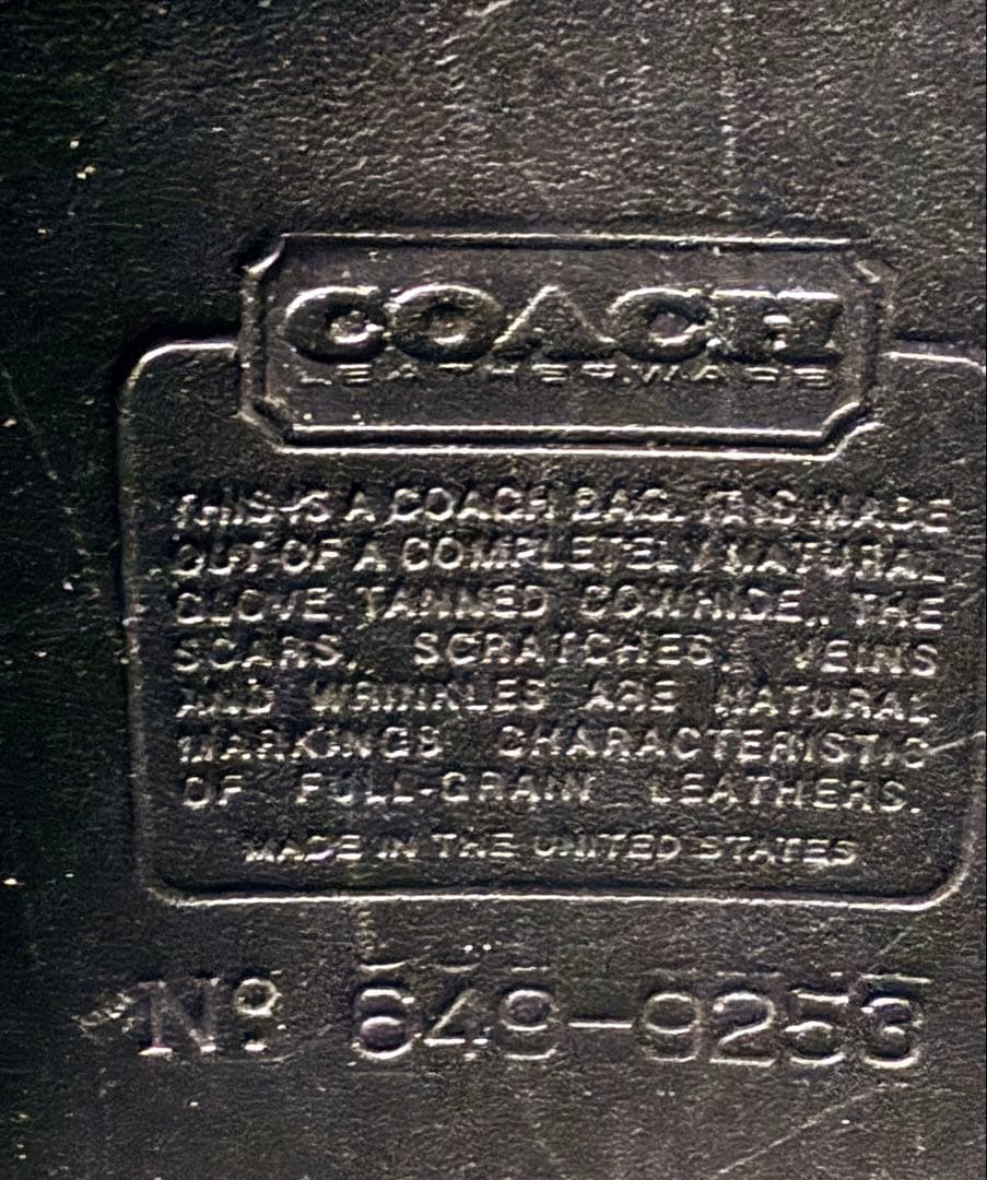 COACH オールドコーチ　黒 レザー ショルダーバッグ 美品