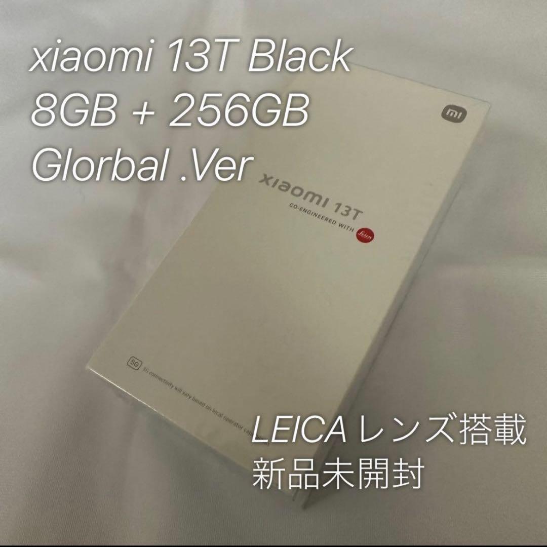 スマートフォン本体 Xiaomi 13T 8GB + 256GB Black Global.Ver