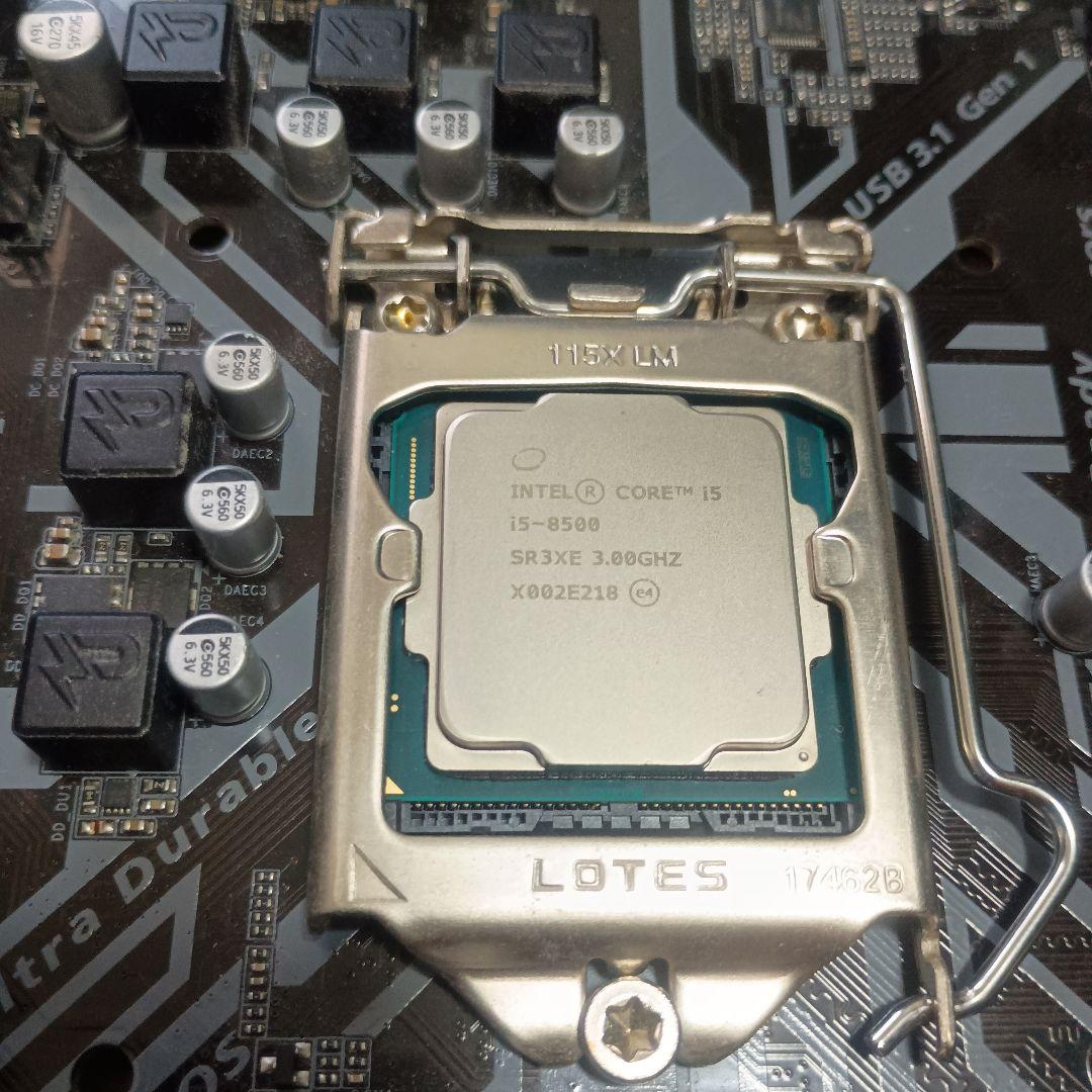 GIGABYTE Z370M DS3H マザーボード　cpu付き