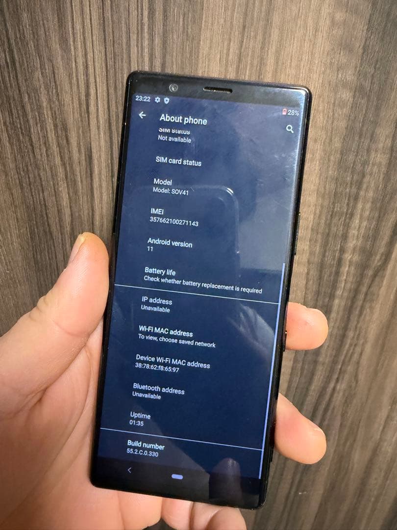 Sony Xperia 5 SOV41 64GB SIMフリー ブラック