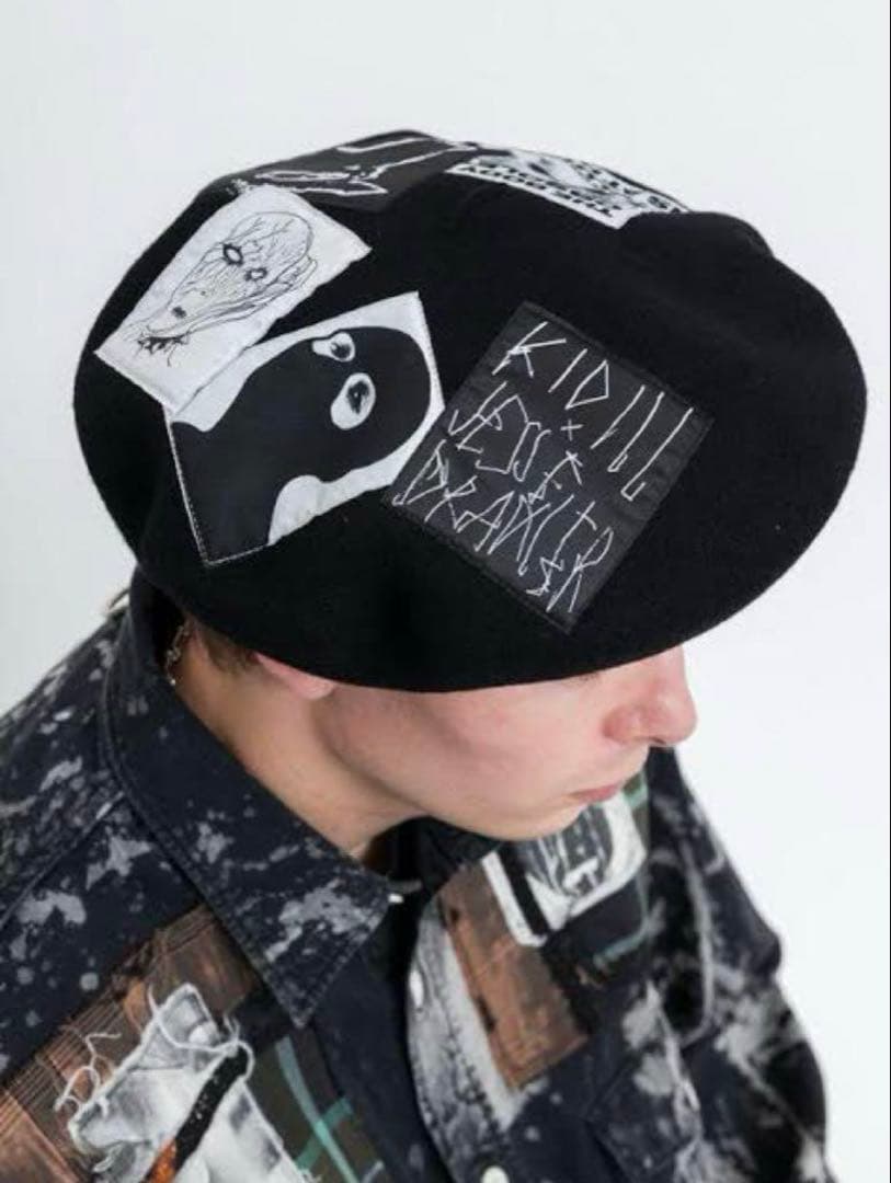 美品　KIDILL CA4LA ベレー帽 ブラック