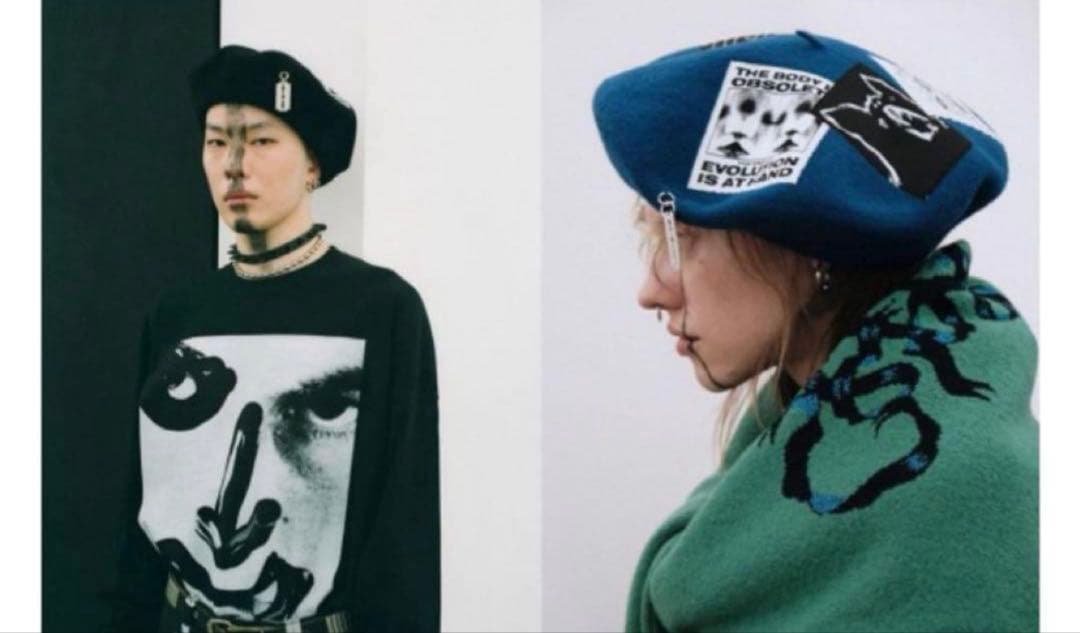 美品　KIDILL CA4LA ベレー帽 ブラック