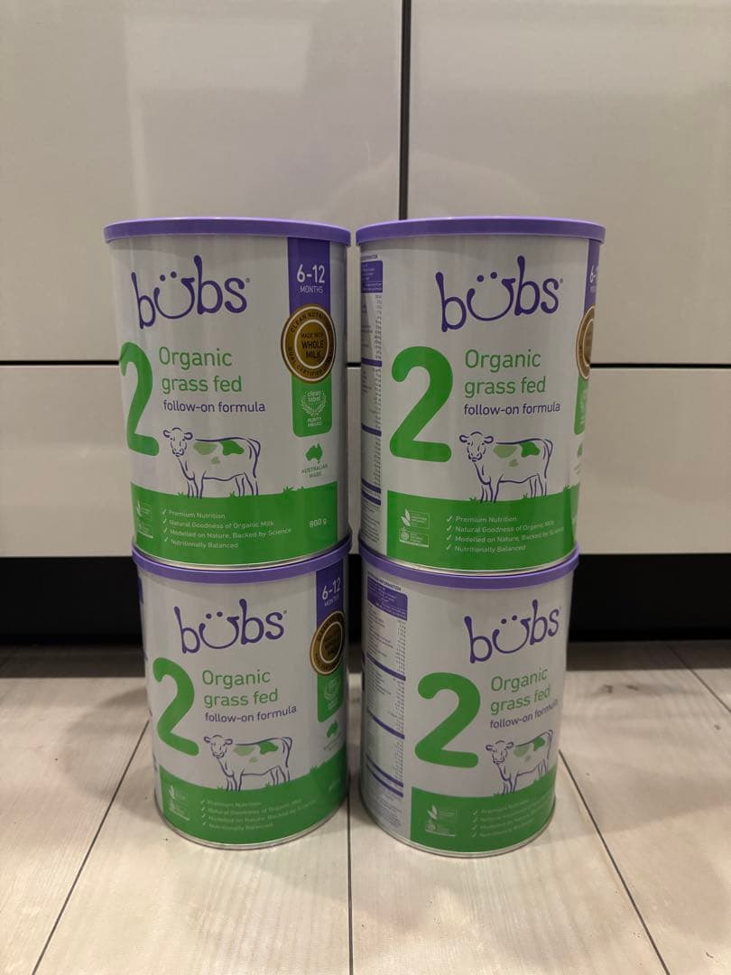 bubs Organic grass fed 2 4缶セット