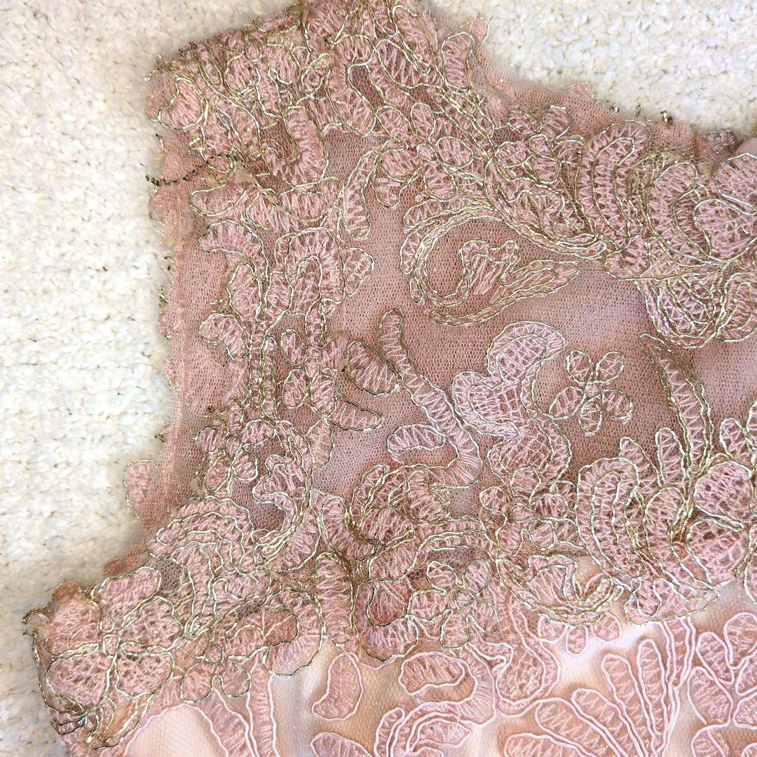 Tadashi Shoji 　花柄刺繍　レース　ドレスワンピース