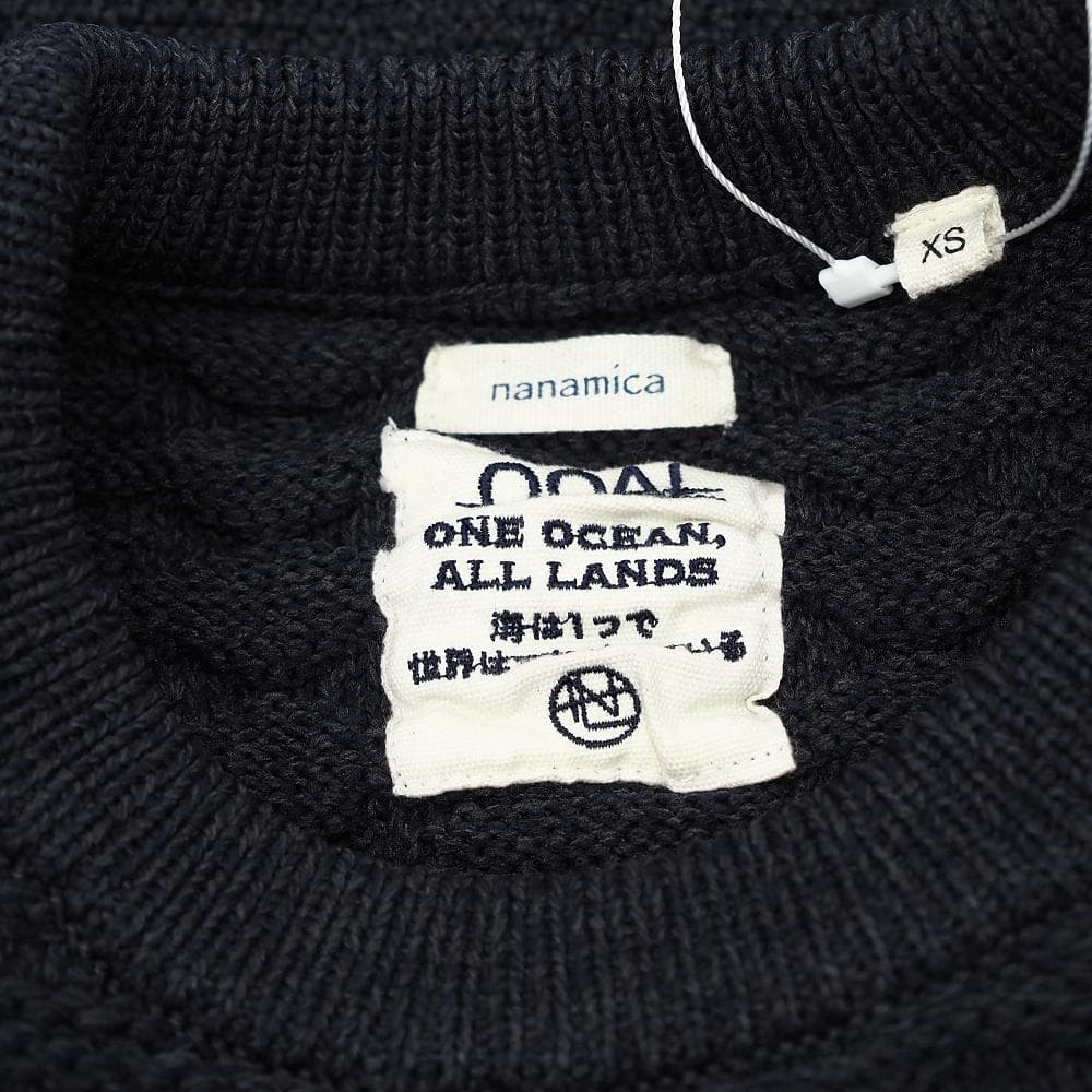 B07393 25FW nanamica セーター ダークネイビー XS