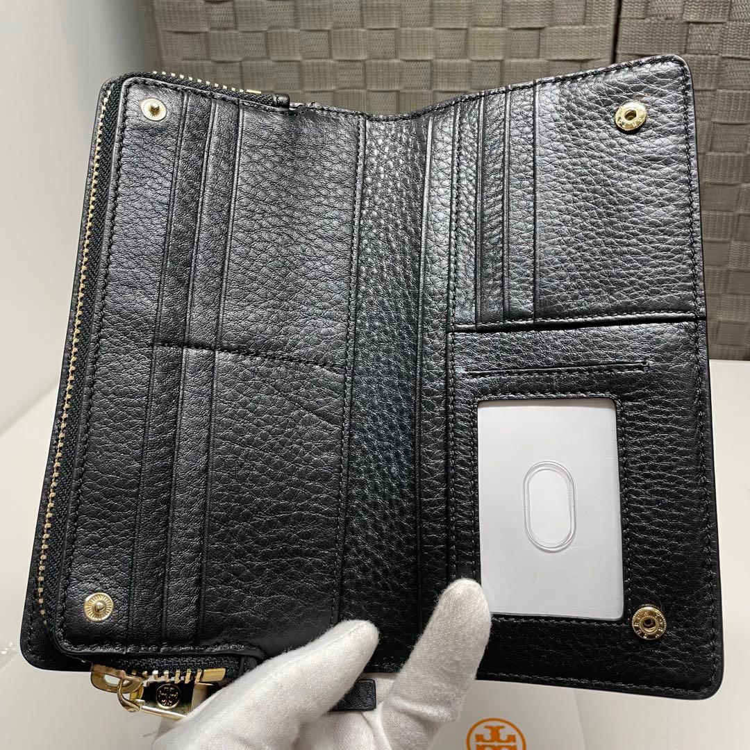 オ*ニ様 未使用　TORY BURCH WALKER ZIP WALLET ブラ