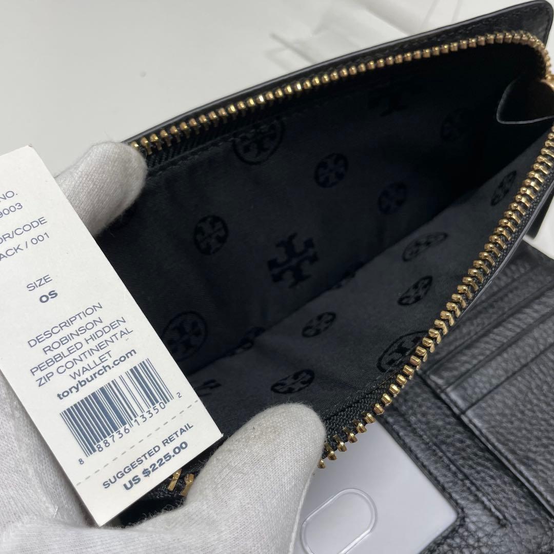 オ*ニ様 未使用　TORY BURCH WALKER ZIP WALLET ブラ