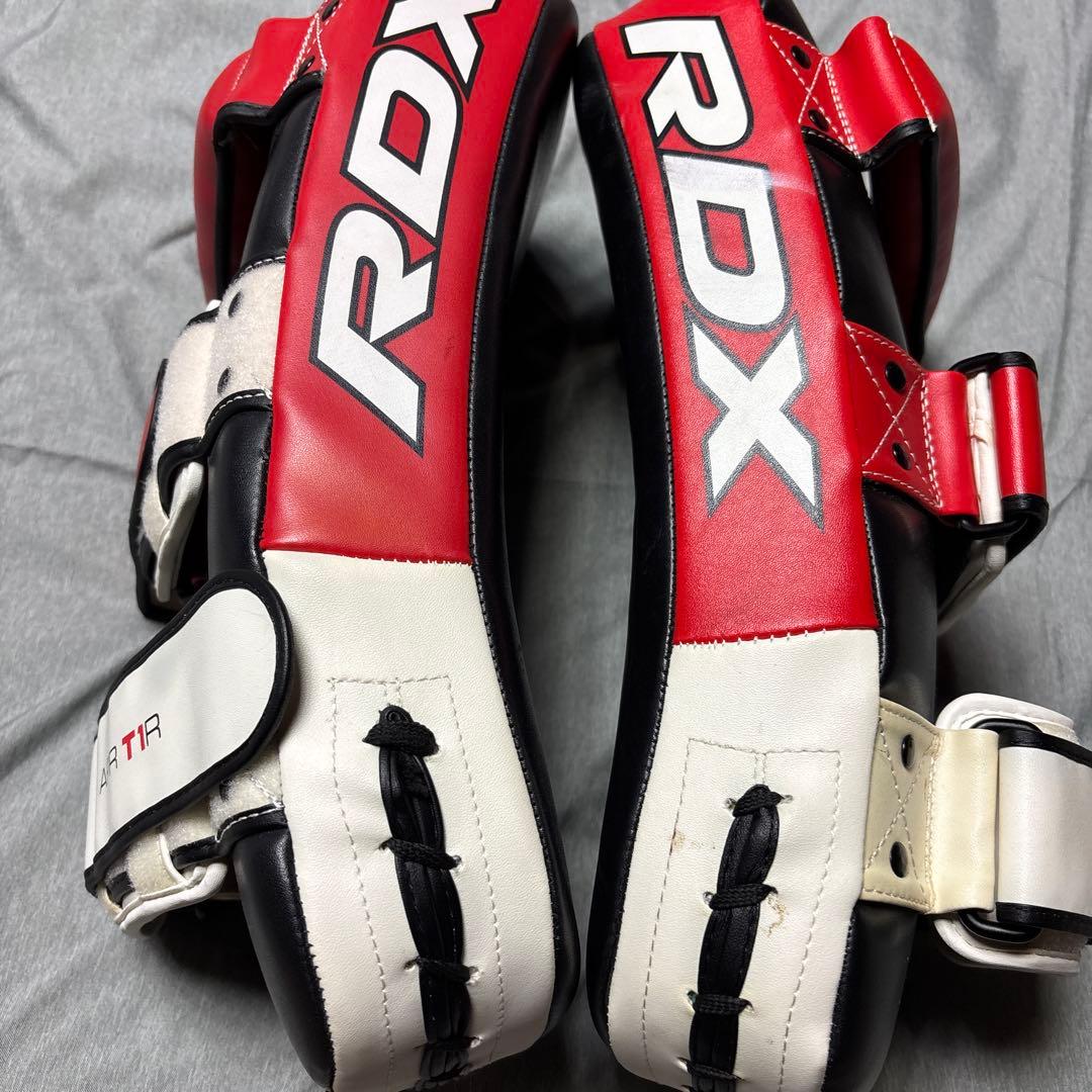 RDX キックミット 2個セット 黒/赤 格闘技 キックボクシング