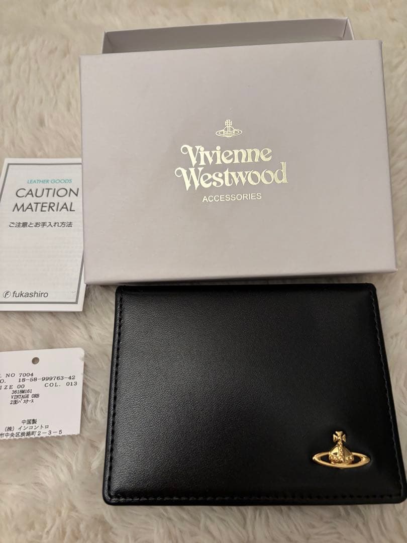 【新品】Vivienne Westwood カードケース(black)