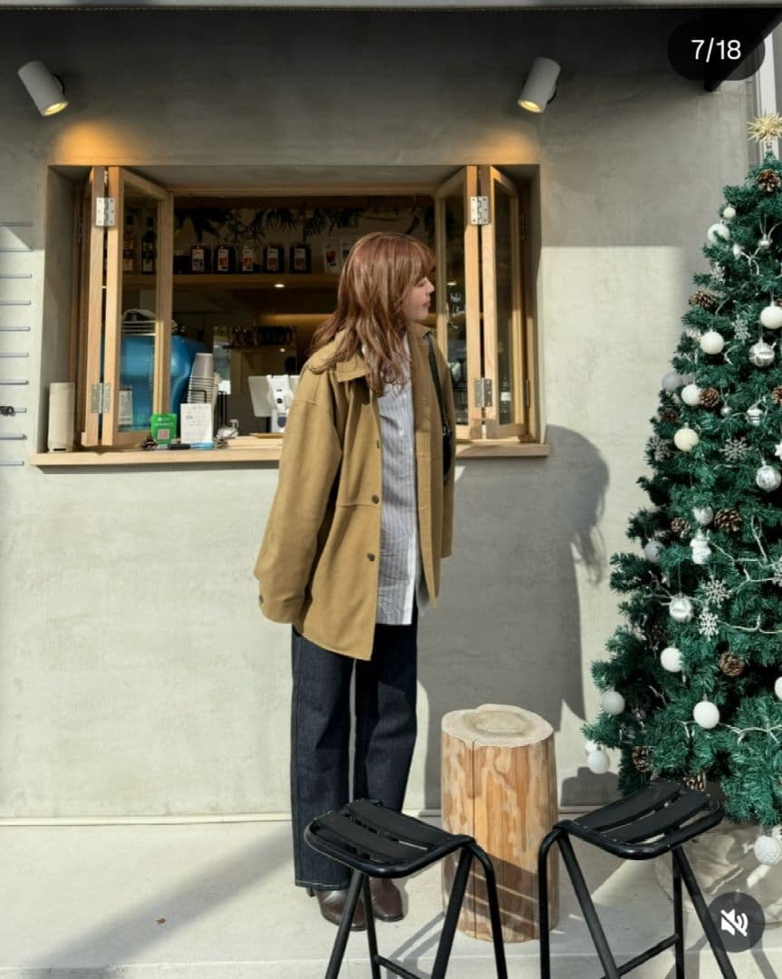 discoat ディスコート フェイクスエードショートコートちばちゃん着用タグ有