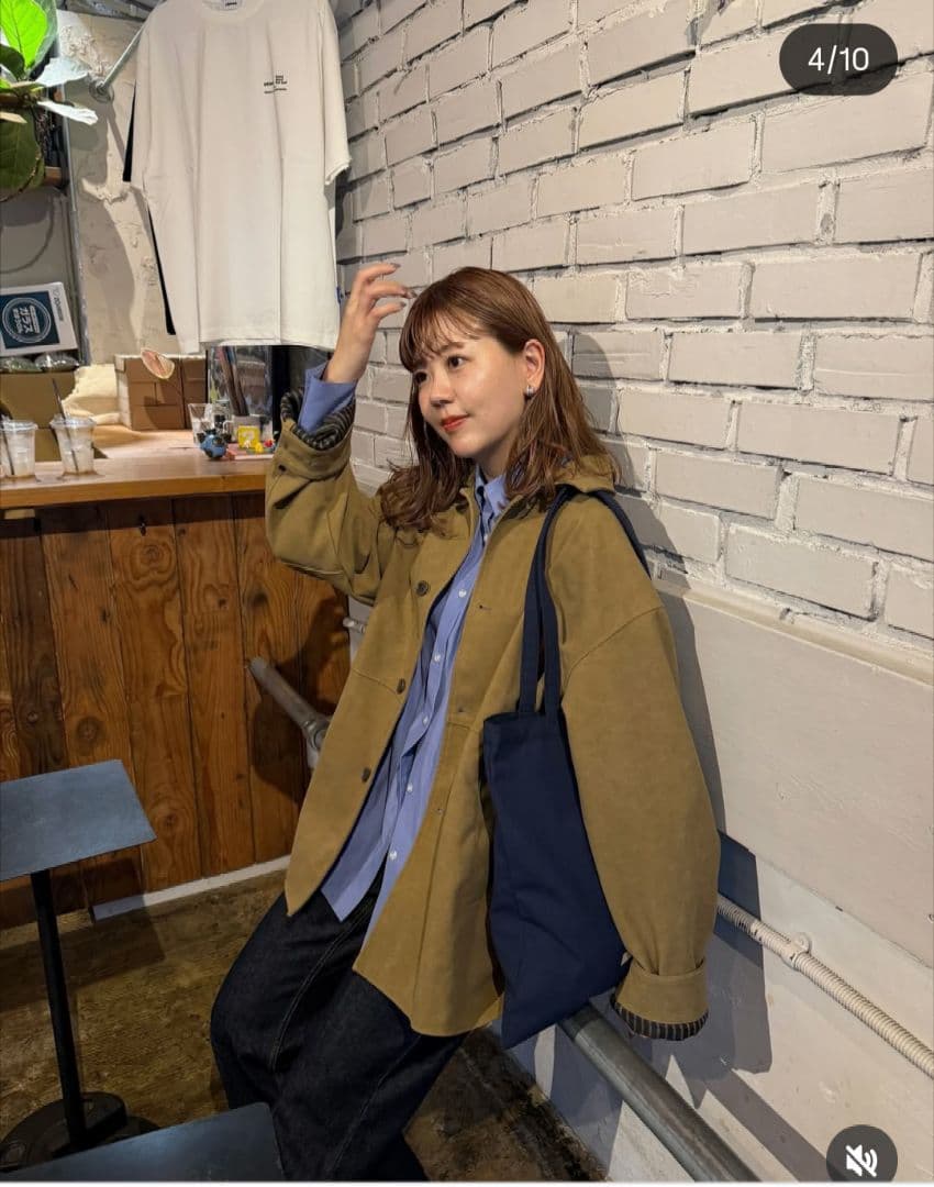 discoat ディスコート フェイクスエードショートコートちばちゃん着用タグ有