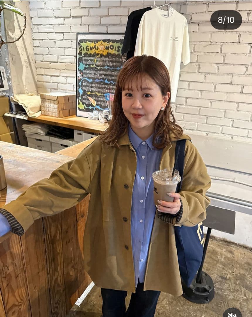 discoat ディスコート フェイクスエードショートコートちばちゃん着用タグ有