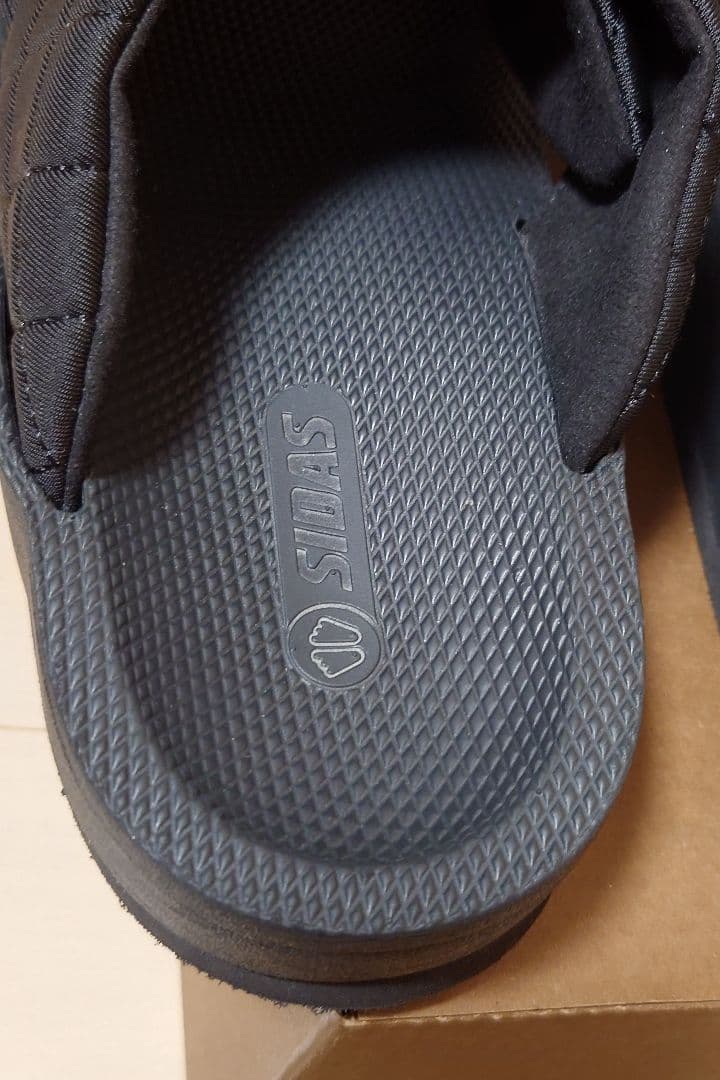 SIDASシダス　ウチッパ　ブラック黒　サンダルＬ（27.0〜28.5cm）