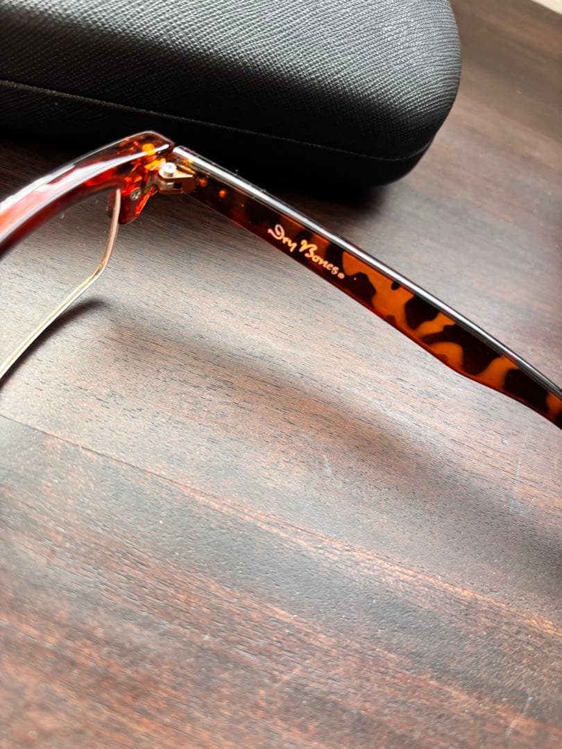 新品未使用！Dry Bonesドライボーンズ サングラス 茶縁メガネ 眼鏡