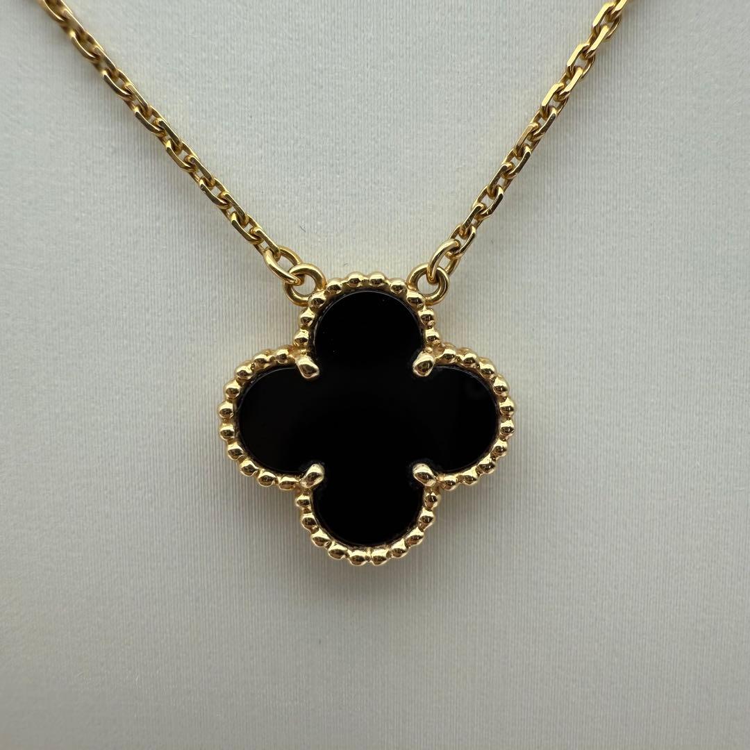 ヴァンクリ ヴィンテージアルハンブラ オニキス ネックレス ブランド