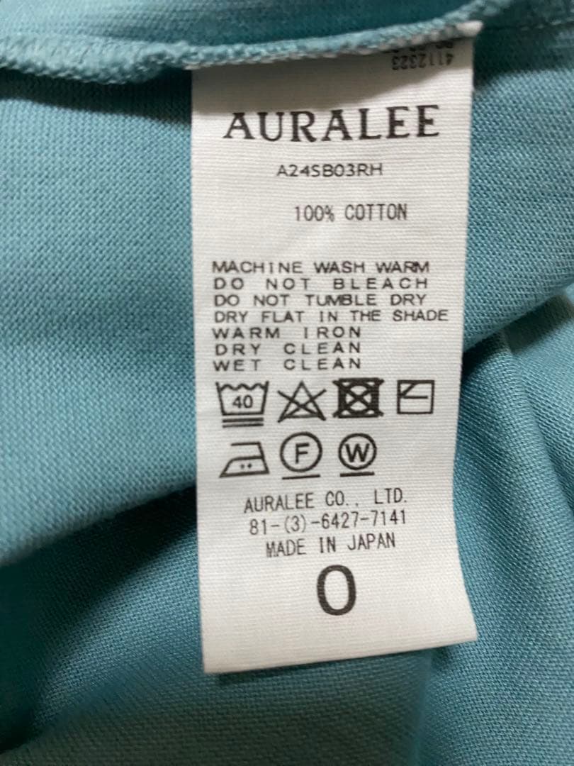 AURALEE ロンハーマン別注ラスター プレーティング ボートネックカットソー