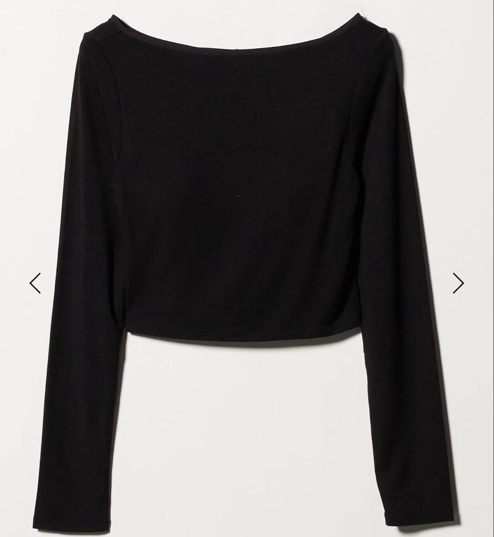 ＜determ＞PIPING OPEN BACK TOP/トップス