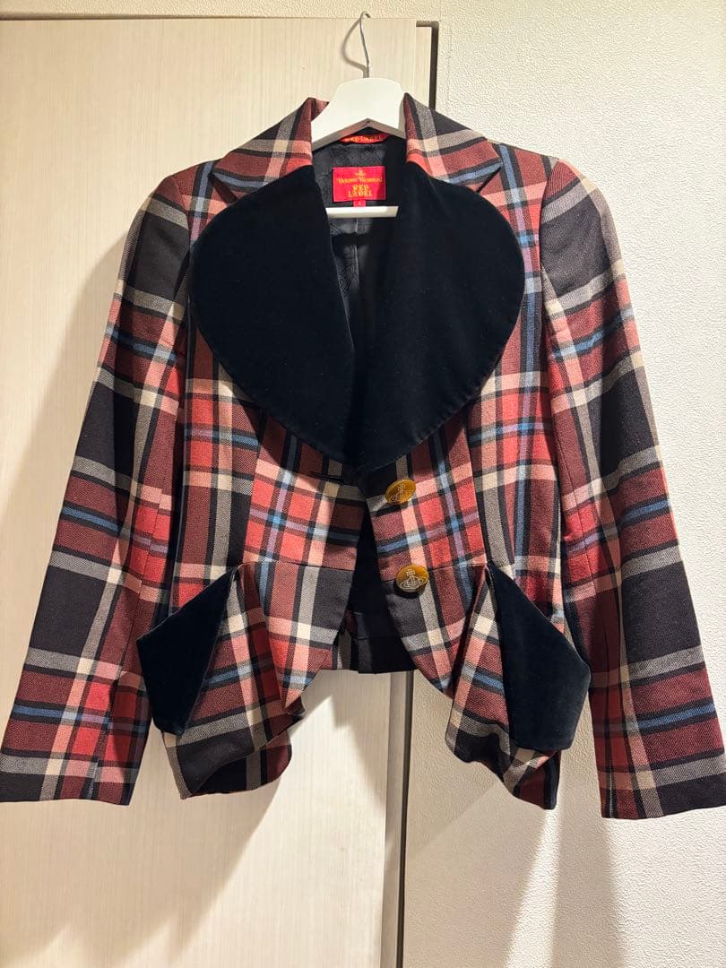 シ*」様 ヴィヴィアンウエストウッド ラブジャケット アウター チェック ピンク